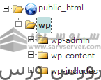 cPanel File Manager showing WordPress core files